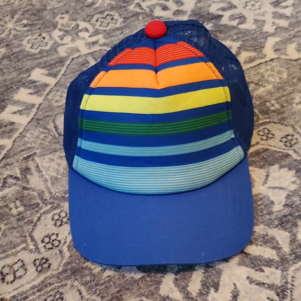 Colorful Striped Trucker Hat